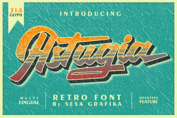 Astugia – A Retro Script Font Bursting With Personality