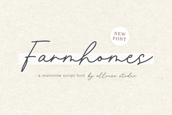 Farmhomes Script Font for Modern Branding