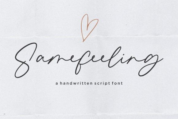 Samefeeling – A Modern Script Font That Feels Personal